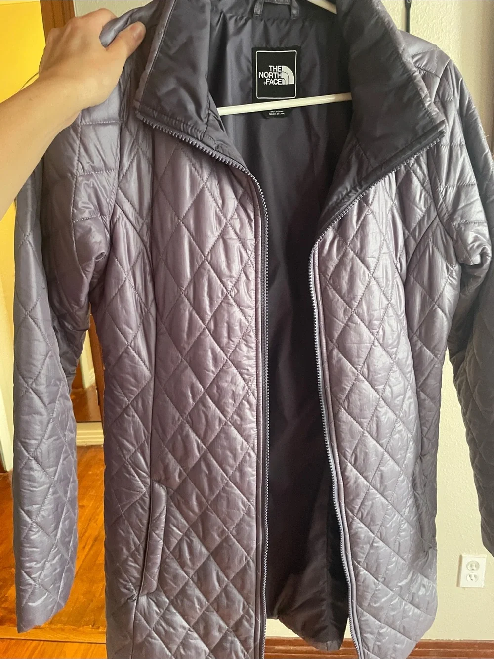 The North Face Women's Quilted Puffer Jacket — Lavender Gray